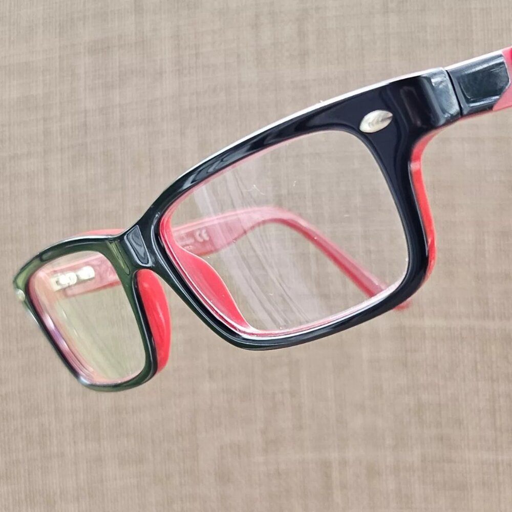 Ray-Ban Youth Eyeglasses RB1535 3573 Red/Black Tone Glasses 48[]16 130